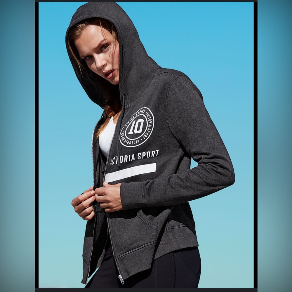 Victoria’s Secret Sport Grey Zip Up Sweater